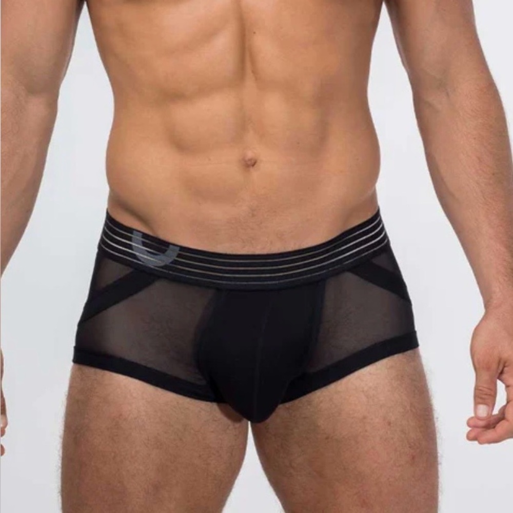 Men's Black Rounderbum Boxer Briefs - New